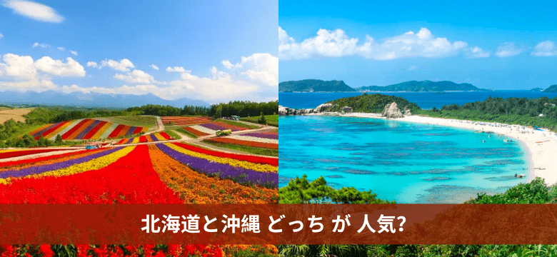 北海道と沖縄 どっち が 人気
